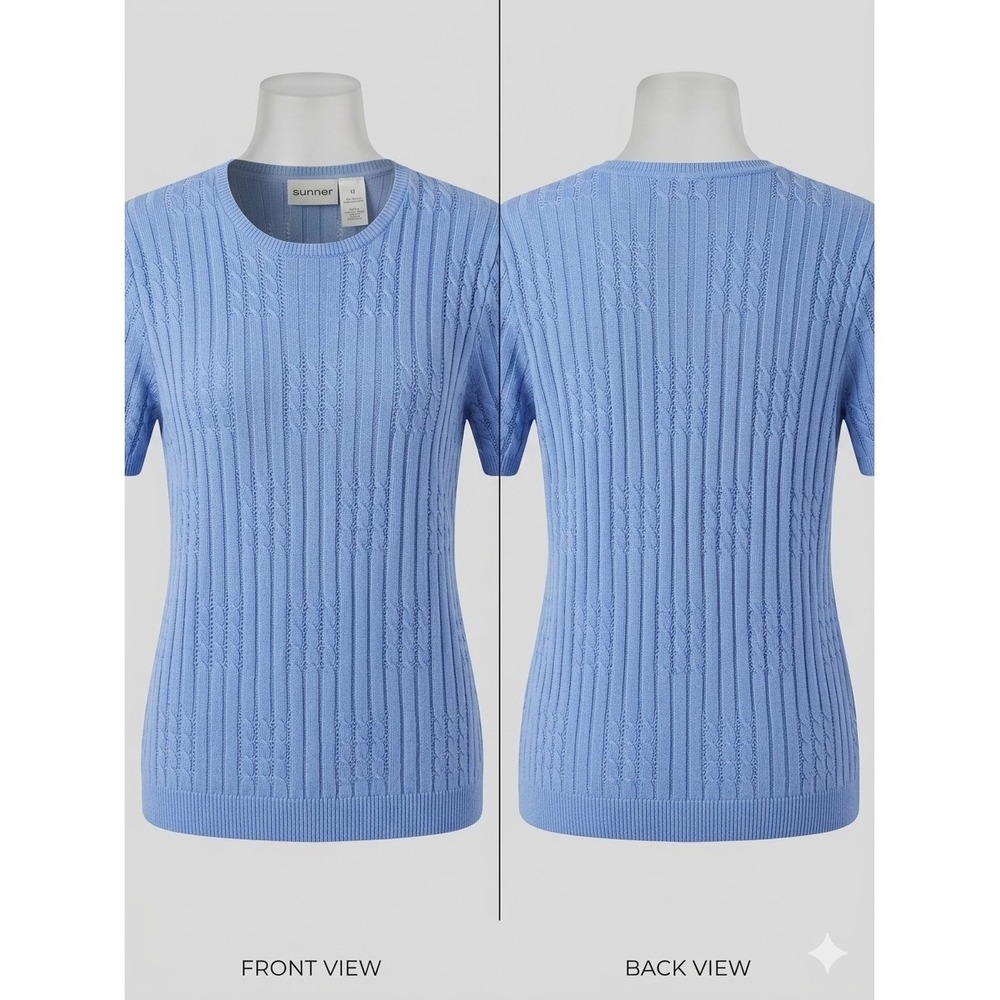 alfred dunner short sleeve sweater.